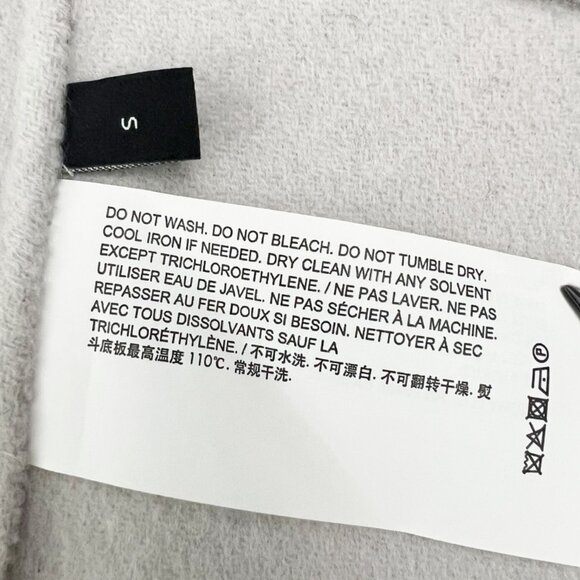 NWT Theory Sileena Coat Women's Size S Stone Winsome Double-Face Wool-Cashmere - Picture 8 of 16